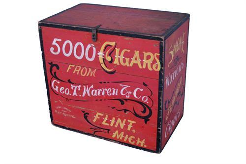 5000 Cigars Geo T. Warren & Company, late 19th c American Garage, Los Angeles CA