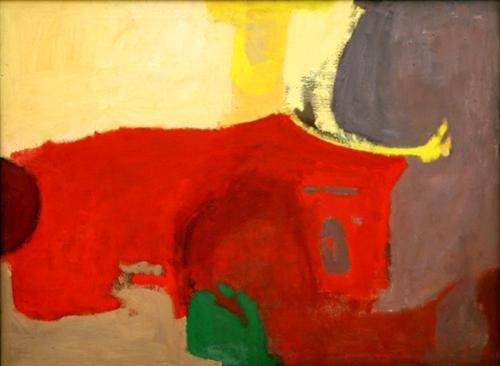 Deborah Remington Untitled (DR5), 1949  Oil on canvas    28.25 x 37.75" David Richard Gallery, Santa Fe