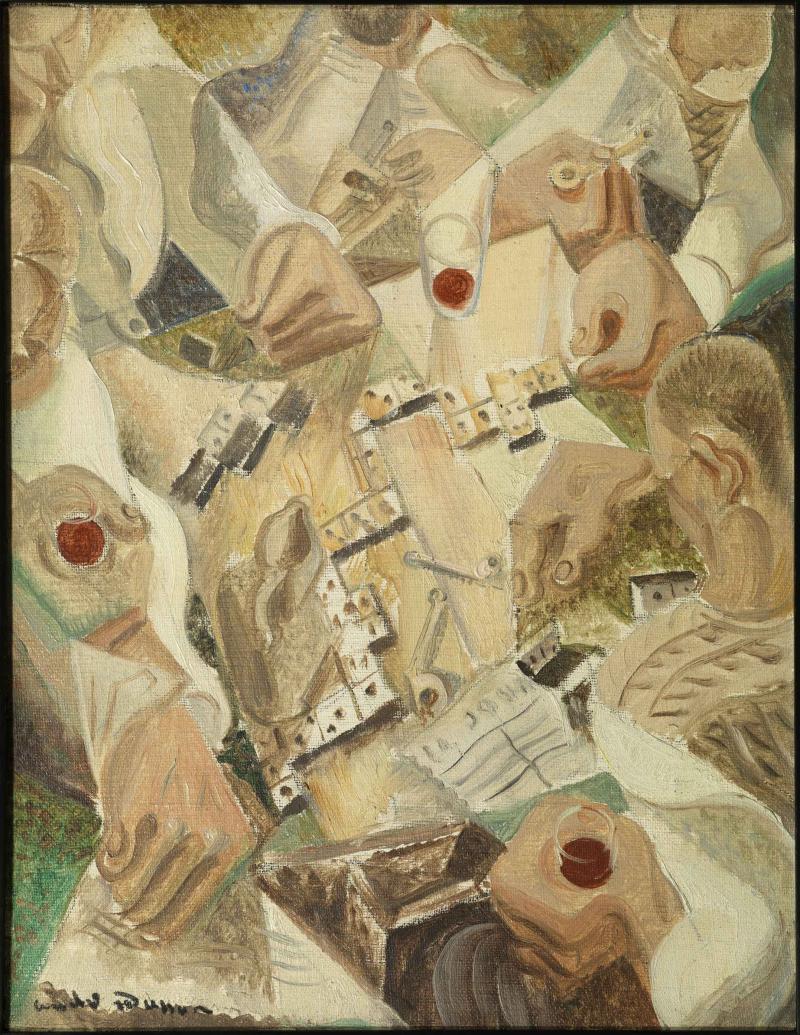 Aussteller: Galería Manuel Barbié Domino players André Masson (Balagny-sur-Oise 1896-1987 Paris)