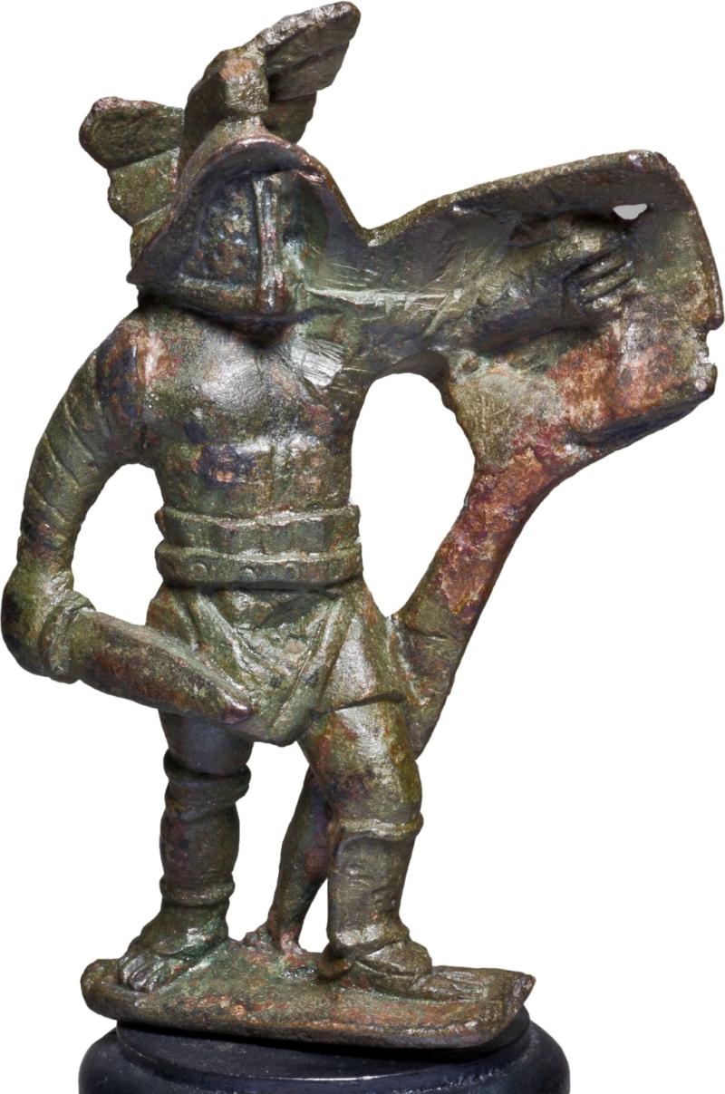 Spielzeug oder Souvenir von einem unvergesslichen Kampf? Solche Bronzestatuetten waren im gesamten Römischen Imperium sehr beliebt (Bronze, Kaiserzeit; © Museo Civico Archeologico,Bologna).