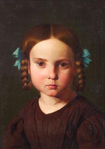 Eduard von Steinle »Bildnis der Tochter des Künstlers, Karoline von Steinle« (Um 1840/1845)