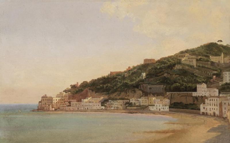 Franz Ludwig Catel (1778–1856) Blick auf Posillipo und die Bucht von Mergellina, 1834 Öl auf Papier auf Leinwand, 27,4 x 42 cm Privatbesitz