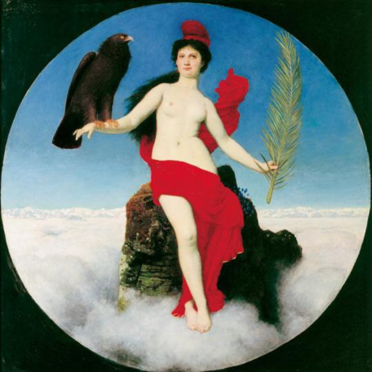 Arnold Böcklin, Die Freiheit (Helvetia), 1891 Kunsthaus Zürich, Leihgabe der Nationalgalerie Berlin, 1983