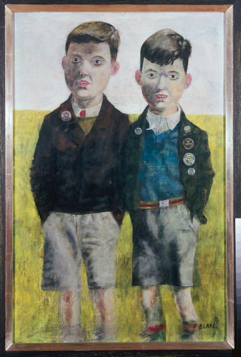 Peter Blake ABC Minors, 1955 Öl auf Hartfaserplatte / Oil on hardboard 77,5 x 49 cm Museum Ludwig, Köln/Cologne (Leihgabe / on loan from Sammlung Ludwig / Ludwig Collection) seit / since 1985