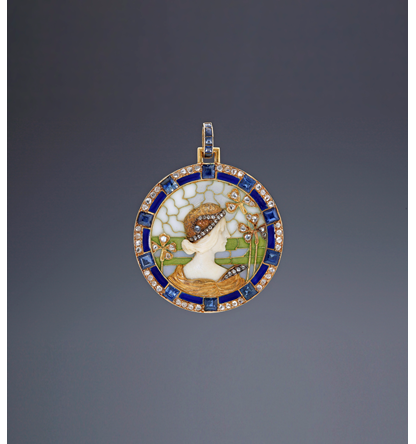 A. Aardewerk Antiquair. Juwelier b.v.  LluÌs Masriera (1872-1958)  Art Nouveau Pendant