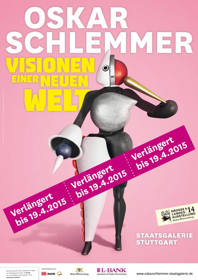 Plakat zur Ausstellung »Oskar Schlemmer –  Visionen einer neuen Welt«