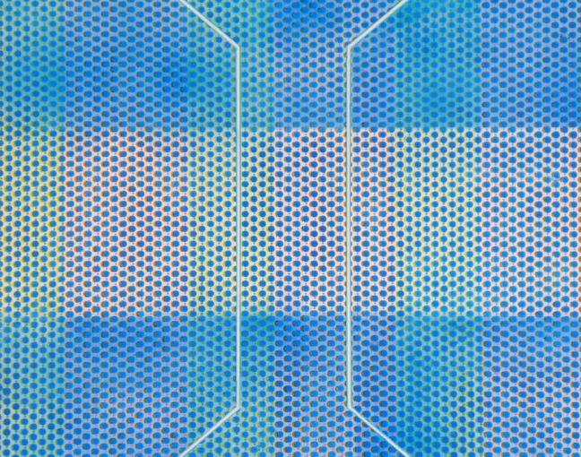 ICHA GALLERY | Colin McCallum | Prism Blue Green Purple | 2013 | 70x70cm | Akryl auf Leinwand