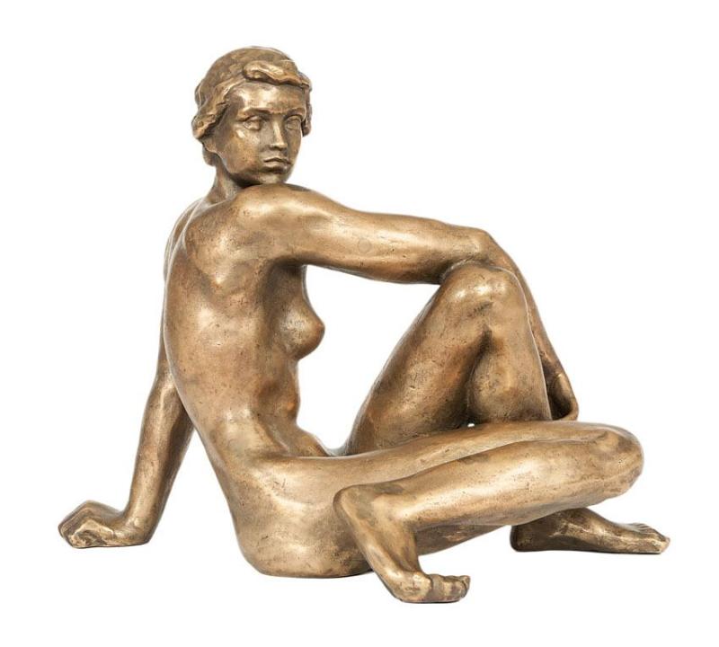 Fritz Klimsch (Frankfurt/M. 1870 - Saig 1960) Bronze-Skulptur 'Schauende'. Limitpreis:	7.000 €