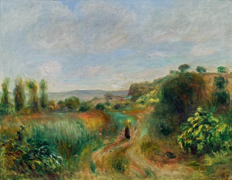 Pierre-Auguste Renoir Schätzpreis € 150.000 - 300.000 (Limoges 1841 - 1919 Cagnes-sur-Mer) Paysage à Cagnes, um 1898 € 220.000 (KP € 277.200)