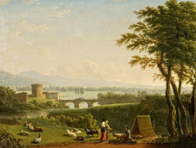 Johann Wilhelm Schirmer Landschaft Um 1840  Öl auf Leinwand 58 x 77cm Schätzpreis: 10.000 - 15.000 Euro