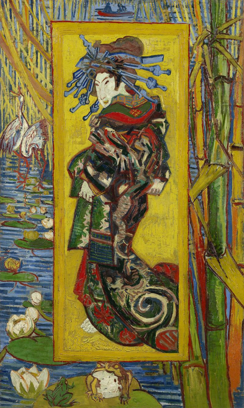 Vincent van Gogh Japonaiserie (nach Keisai Eisen), 1887 Öl auf Baumwolle, 110,3 x 60 cm Van Gogh Museum Amsterdam (Vincent van Gogh Foundation)