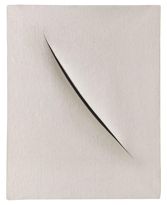 115000505 Lucio Fontana Concetto spaziale, Attesa, 1960. Schätzpreis: € 800.000, Ergbenis: € 825.000