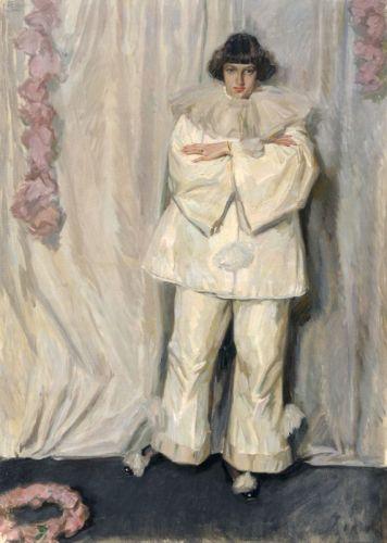 029   Ferdinand Dorsch "Weisser Pierrot". Wohl 1915. 4800 €