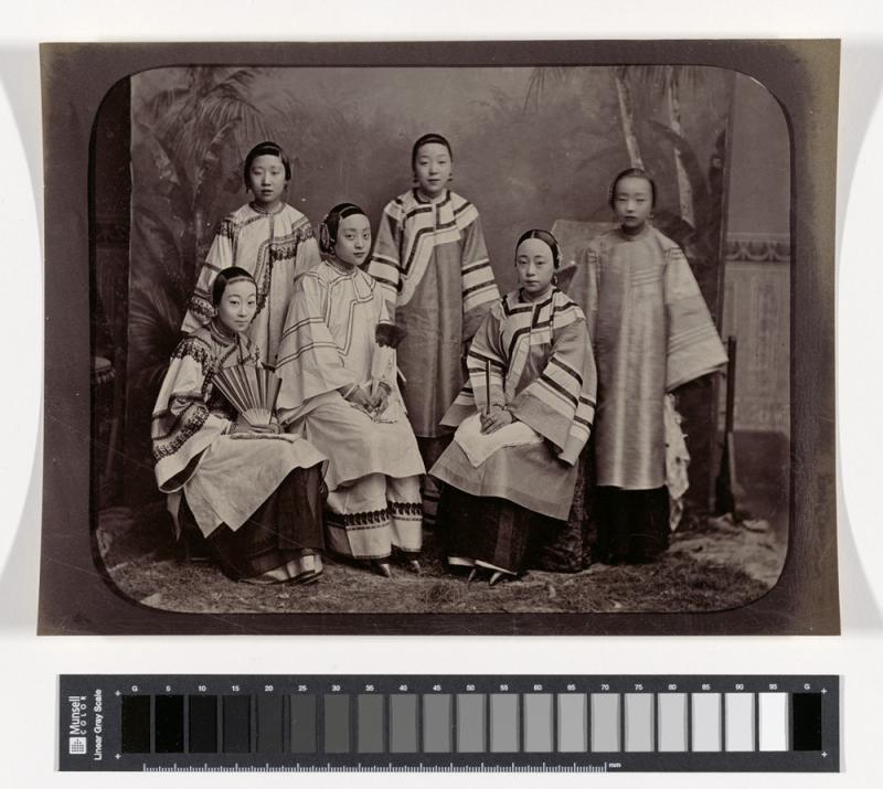 Studio Portrait of Courtesans in Shanghai, c. 1875-1880 Collections Ferry Bertholet, Amsterdam