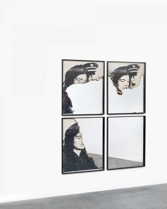 Douglas Gordon "Self Portrait of You + Me (four Jackies)" 2008 Mischtechnik Je 114 x 91,8cm Taxe: 8.000 - 12.000 Euro