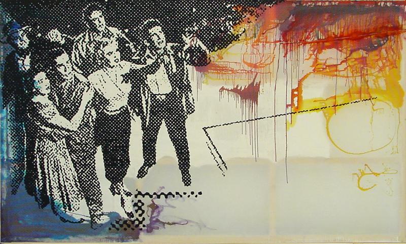 Sigmar Polke, Levitation, 2005 Kunstharz auf Gaze, auf strukturiertem Gewebe, 300 x 500 cm Kunsthaus Zürich, Vereinigung Zürcher Kunstfreunde © 2015 ProLitteris, Zürich