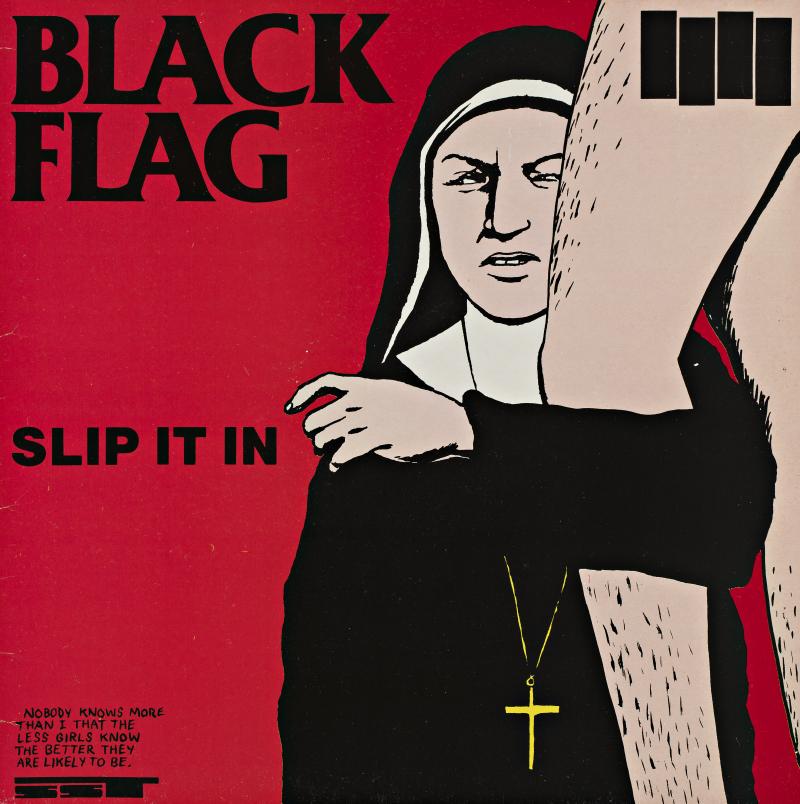 Plattencover Black Flag »Slip It In«, 1984. Foto: Egbert Haneke. sammlung stefan thull.