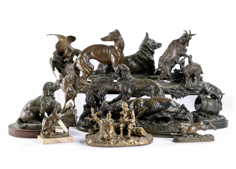 Bayerischen Sammlung von über 150 Tierbronzen, u.a. Pierre-Jules Mêne, Antoine-Louis Barye, Bartelier, Théodore Gechter, Christophe Fratin, Jules Moigniez etc.