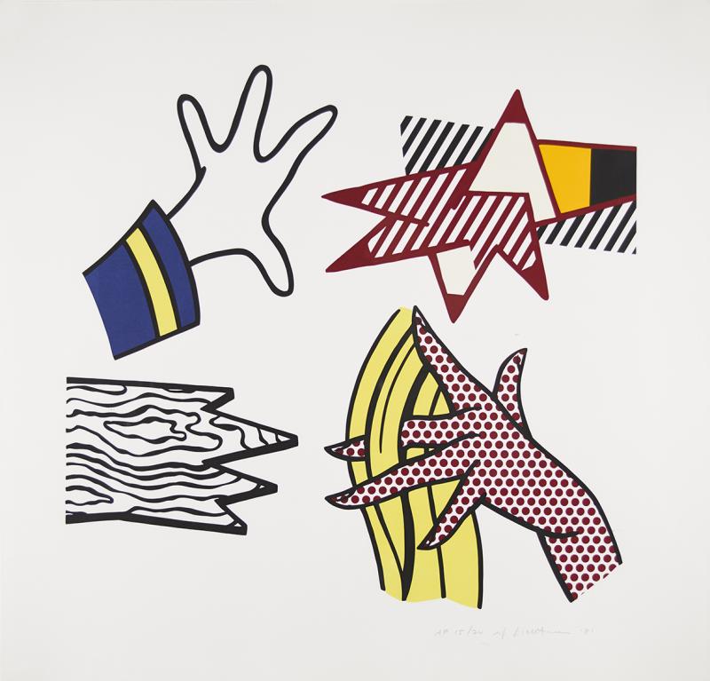 Lichtenstein, Roy  Study of Hands. Schätzpreis: CHF 8'500.-