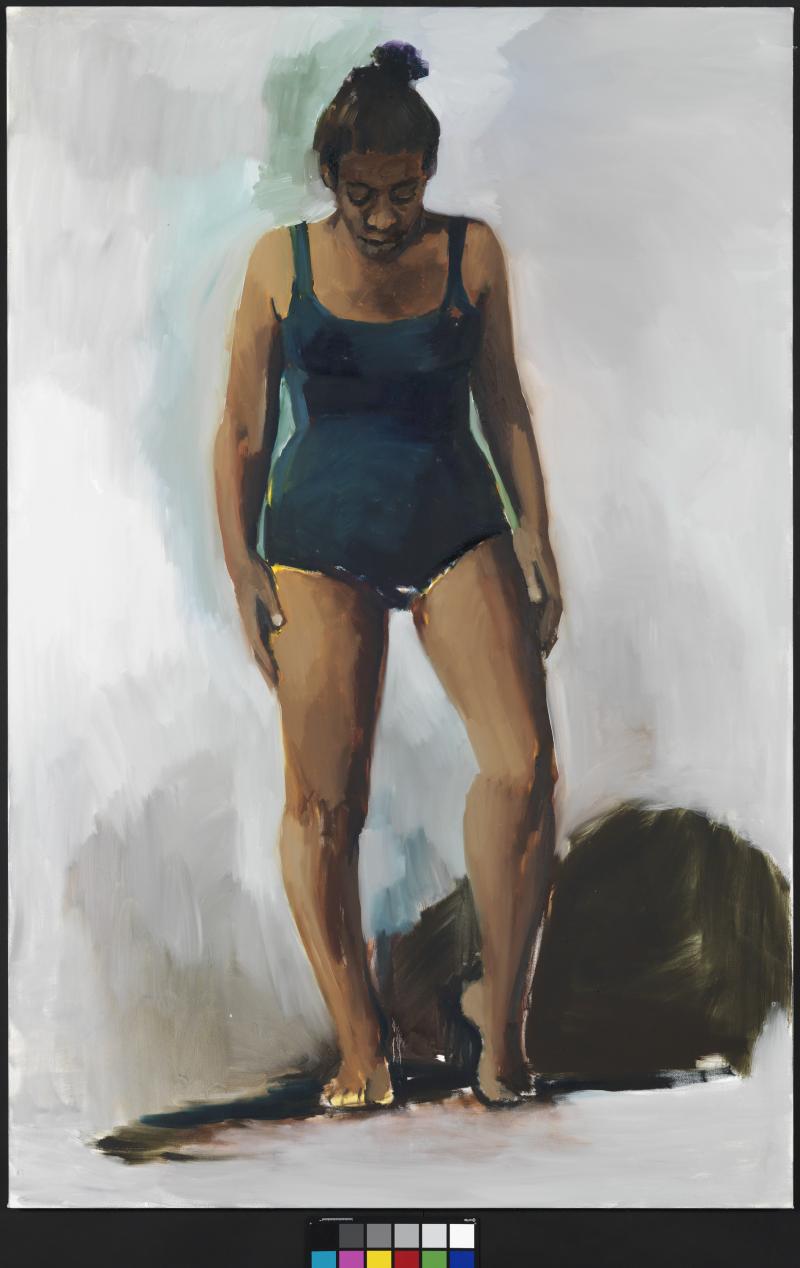 Lynette Yiadom-Boakye Figure Of Eight, 2015 Oil on canvas 200 x 130 cm Courtesy: Corvi-Mora, London and Jack Shainman Gallery, New York