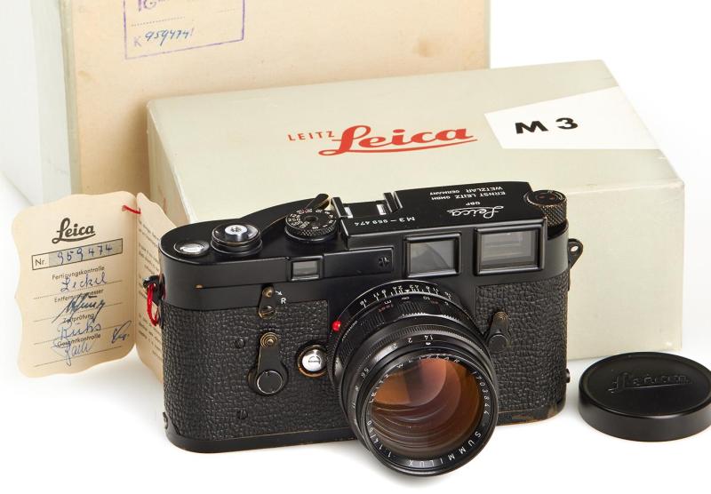 Leica M3 Black Paint, © WestLicht Photographica Auction