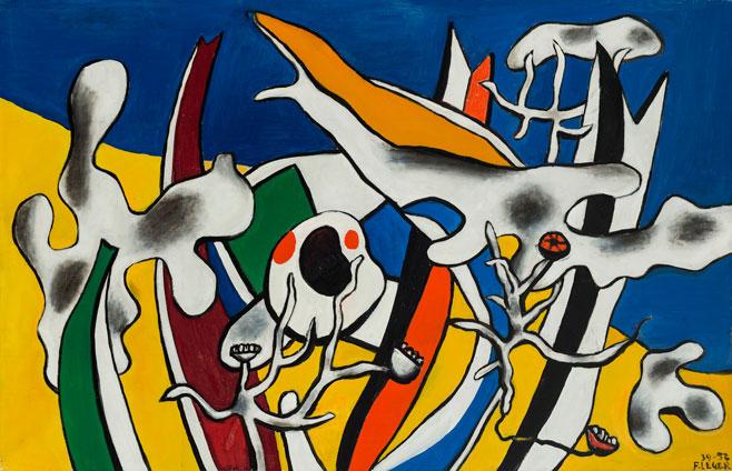 Galerie Von Vertes Fernand Léger (1881-1955)  Peinture imaginaire, 1939-1952, oil on canvas, 60 x 92cm