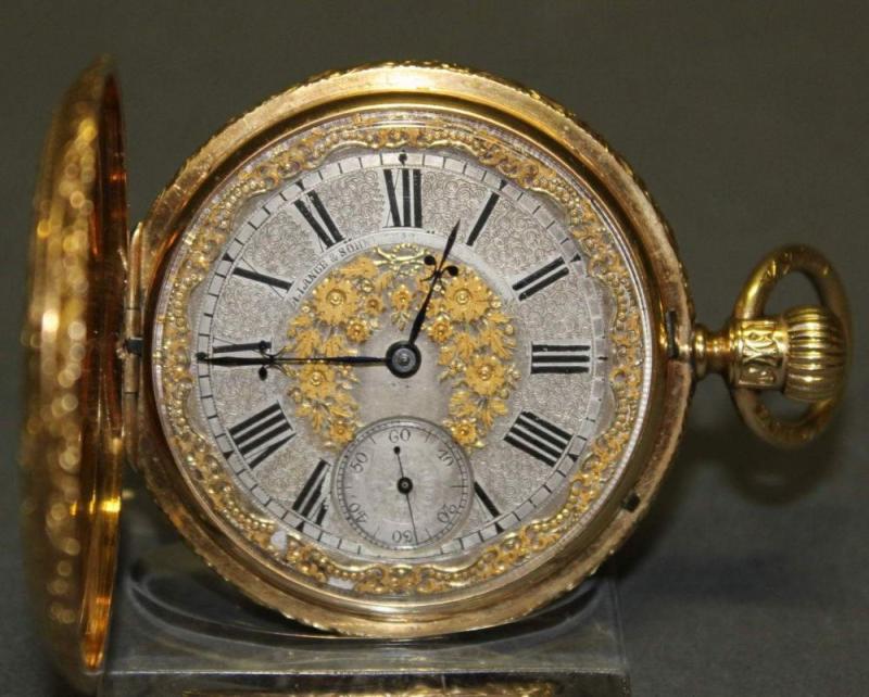 Herrentaschenuhr, Savonette, A. Lange und Söhne, Glashütte bei Dresden, GG 750, Werknummer 19949, Mindestpreis: 	6.800 EUR