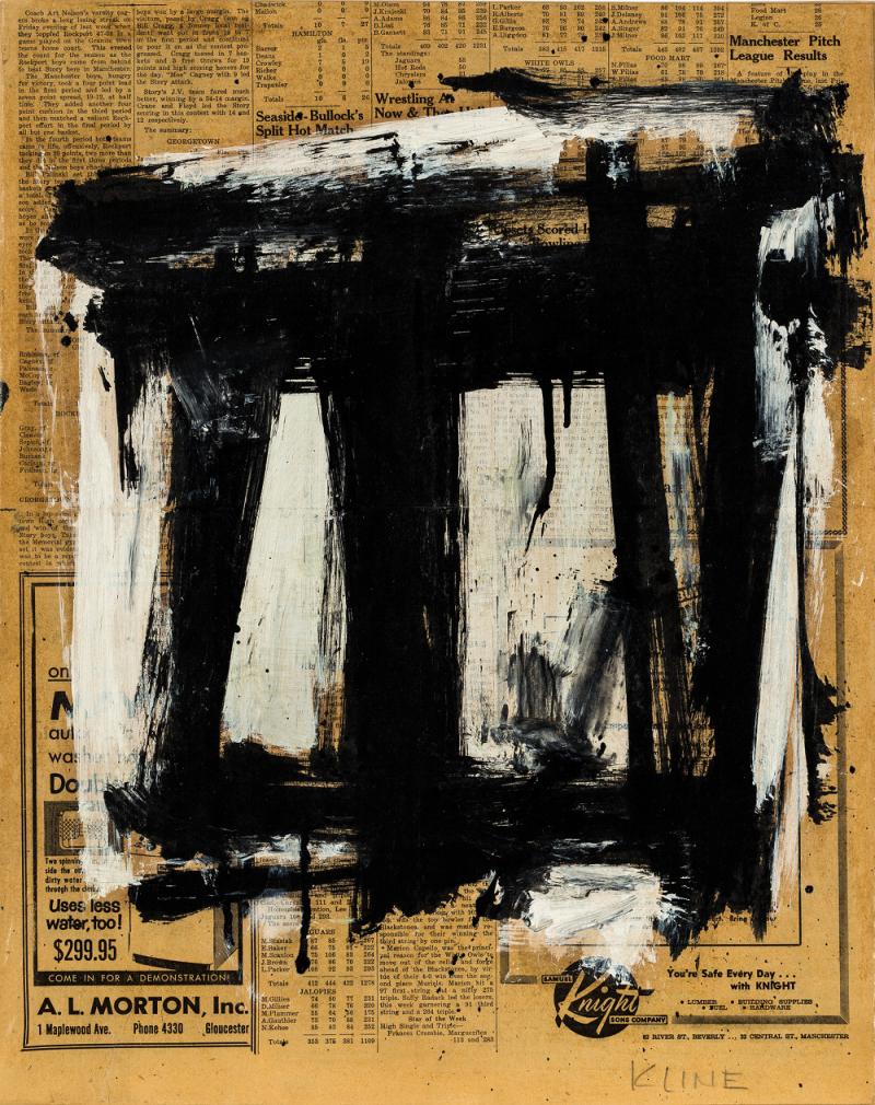 Lot 34 Franz Kline (1910-1962), Untitled, Mixed Media, c. 1954