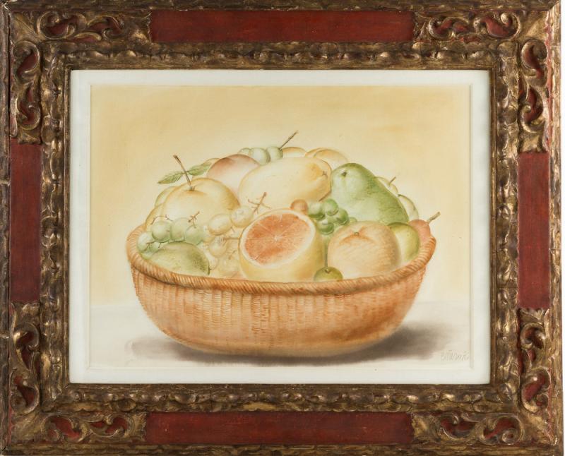 Lot 7: Fernando Botero, Stillleben mit Früchten, Aquarell, 1976 Startpreis: 45.000 €