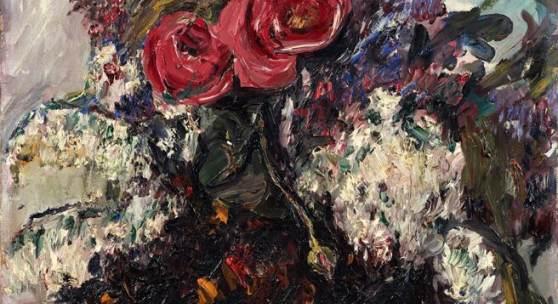 Lovis Corinth Rosen und Flieder 1918 Öl aus Leinwand 70,5 x 60,5cm Ergebnis: 268.800 Euro