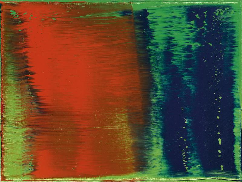 Lot 701 Gerhard Richter (geb. 1932)  Grün-Blau-Rot, 1993,  Öl auf Leinwand, 30 x 40 cm  erzielter Preis € 369.000