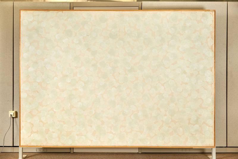 KUNO GONSCHIOR (1935 Wanne-Eickel - 2010 Bochum) ‚Movable Walls‘, two-sided painting, oil in canvas, 250 cm x 350 cm, 1971