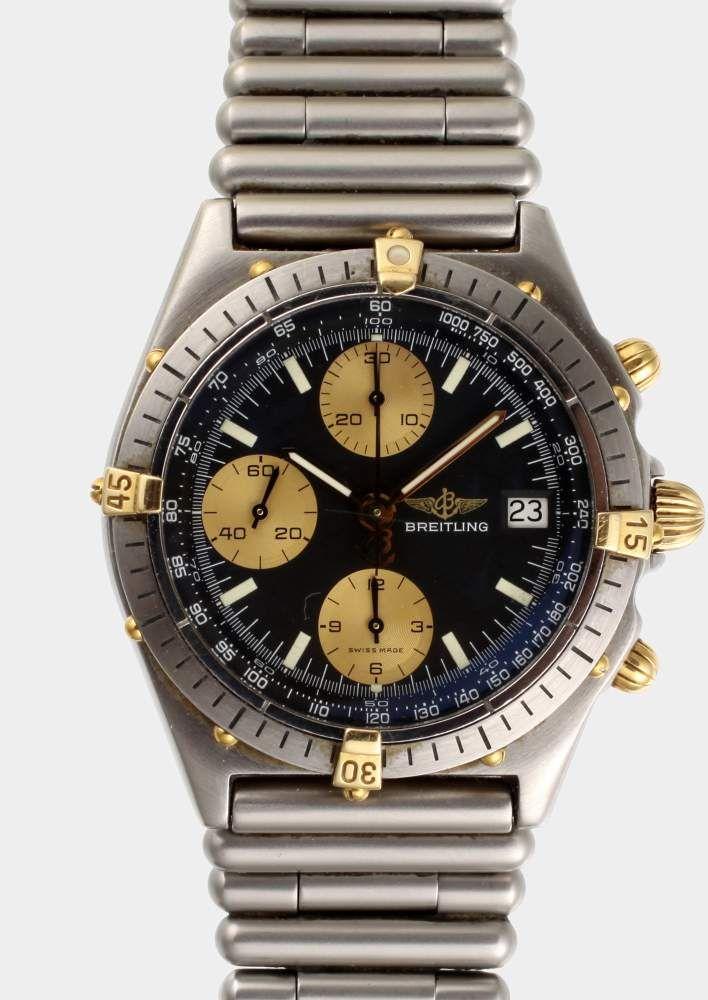 Herrenarmbanduhr, Breitling Uhr und Original-Ansatzband in Stall, Mindestpreis:	1.600 EUR