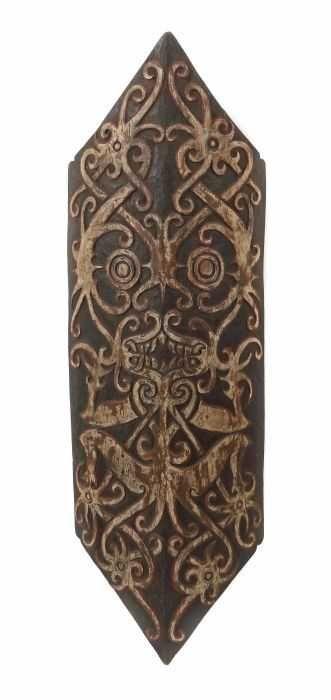 Dayak-Schild "kliau" Borneo, Volk der Kenyan oder Kayan, Mindestpreis:	550 EUR