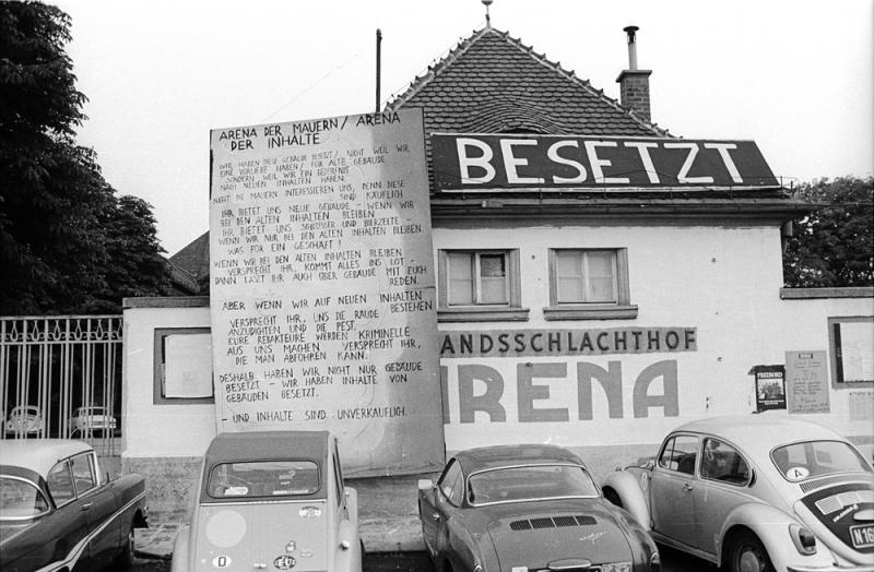 Arenabesetzung, Wien (AT), 1976 Copyright: Burgi + Peter Hirsch