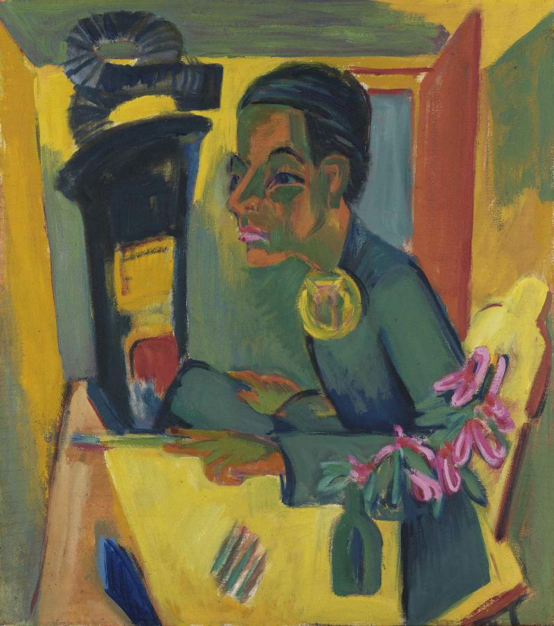 Ernst Ludwig Kirchner  Der Maler (Selbstbildnis), 1920  © bpk / Staatliche Kunsthalle Karlsruhe