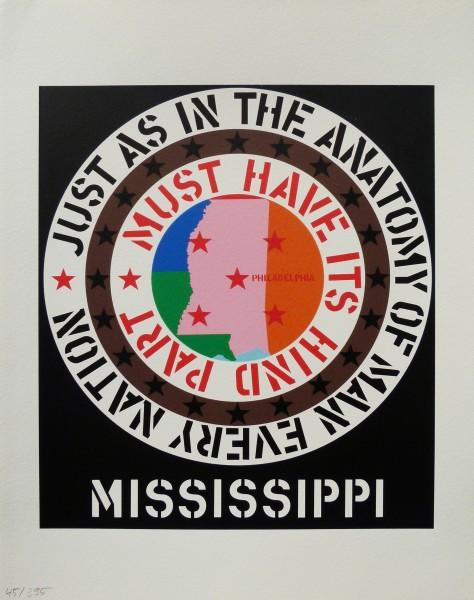 Robert Indiana / Mississippi / 53 x 46 cm / Siebdruck