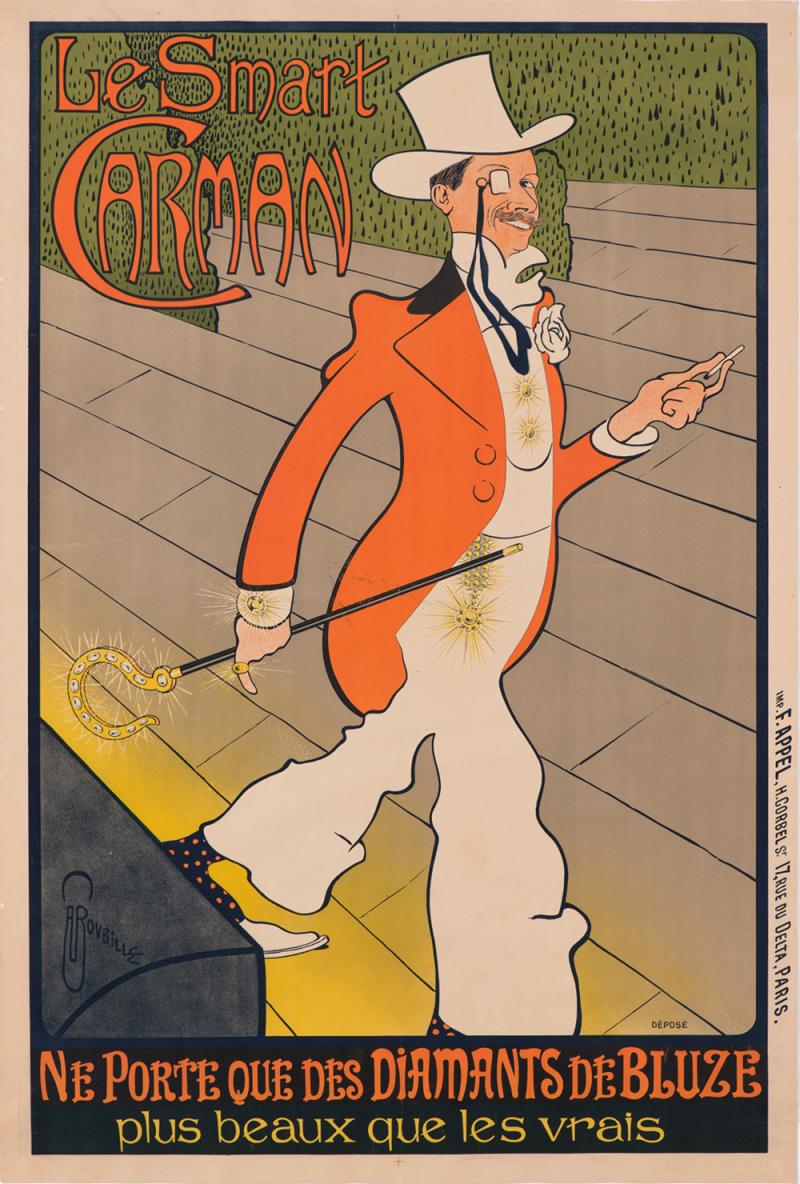 Auguste Roubille Le smart carman, 1898/99 Farblithografie 119,3 x 80,3 cm Sprengel Museum Hannover