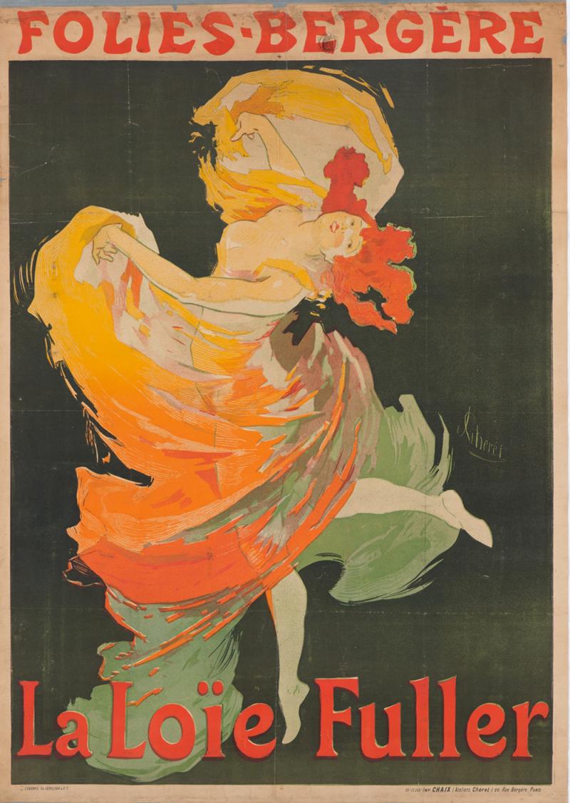 Jules Chéret Folies Bergère. La Loïe Fuller, 1893 Farblithografie 121 x 86,5 cm