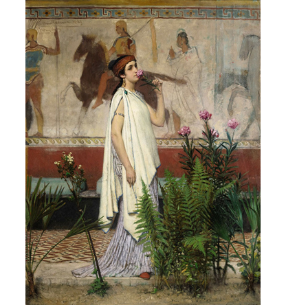 Daphne Alazraki (stand 362), Sir Lawrence Alma-Tadema (Dronrijp 1836-1912 Wiesbaden)  A Greek woman