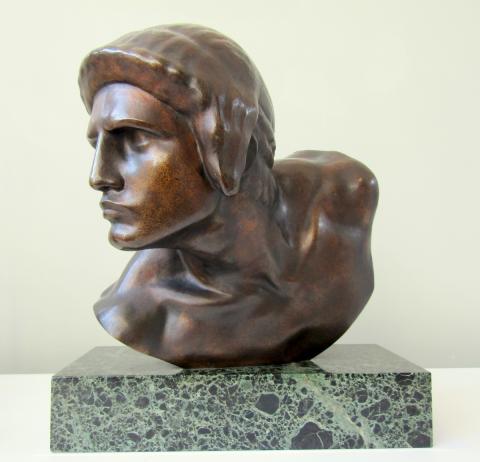 The Gladiator by Constant Roux, Size:  28cm high, 26cm long Exhibitor: Antiques by Design (Leek)