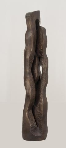 Othmar Jaindl Verschlungen, um 1979 94 x 21 x 21 cm Bronze nach Holz, Auflage 7+2