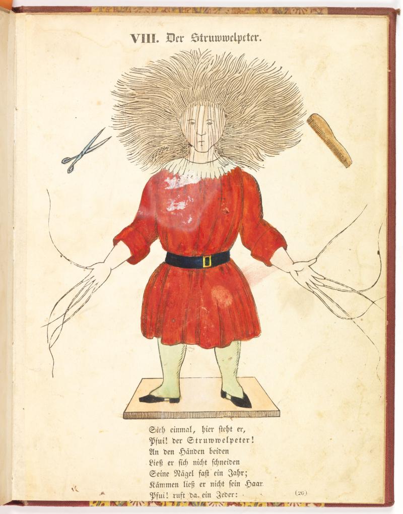 Struwwelpeter, die noch unter dem Titel „Lustige Geschichten und drollige Bilder“ Schätzung € 10.000