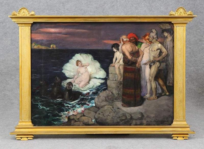 Frenz, Alexander (Rheydt 1861 - 1941 Düsseldorf) Gemälde "Geburt der Venus", Mindestpreis:	2.200 EUR