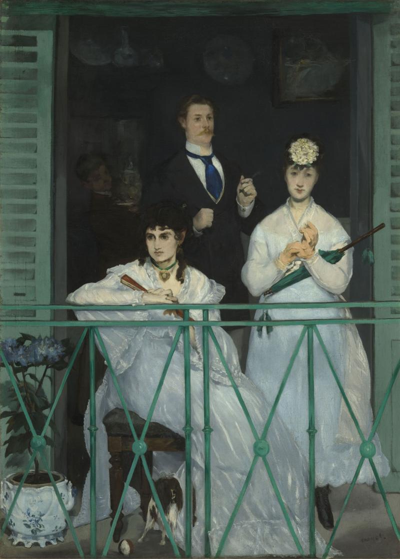 Édouard Manet Le balcon / Der Balkon, um 1868/69 Öl auf Leinwand, 170 x 124,5 cm  Musée d’Orsay, Paris © bpk/RMN – Grand Palais Foto: Hervé Lewandowski