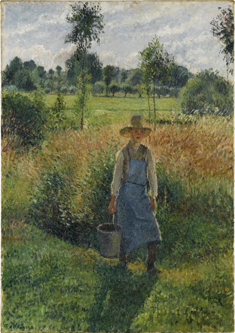 Camille Pissarro, Der Gärtner, 1899, Öl auf Leinwand, 92,5 x 65 cm, Staatsgalerie Stuttgart