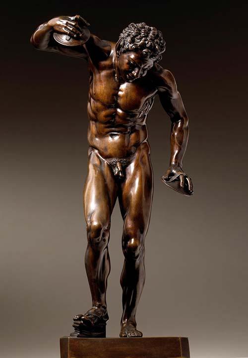 Pietro Cipriani (1680 - 1745)  Dancing Faun  Bronze   Tomasso Brothers Fine Art