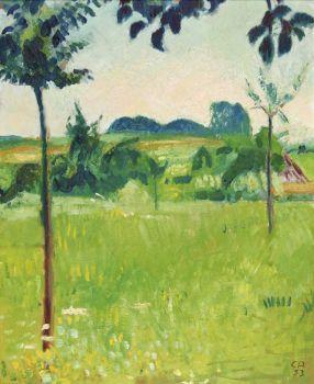 Los 70 Cuno Amiet "Landschaft bei Schwand". ZUSCHLAG: 65'000.-