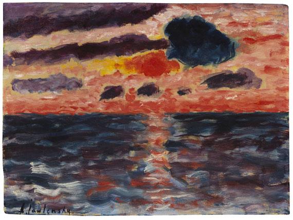 € 400.000* Aufruf: € 280.000 Los 324: Alexej von Jawlensky – Sonnenuntergang, Borkum