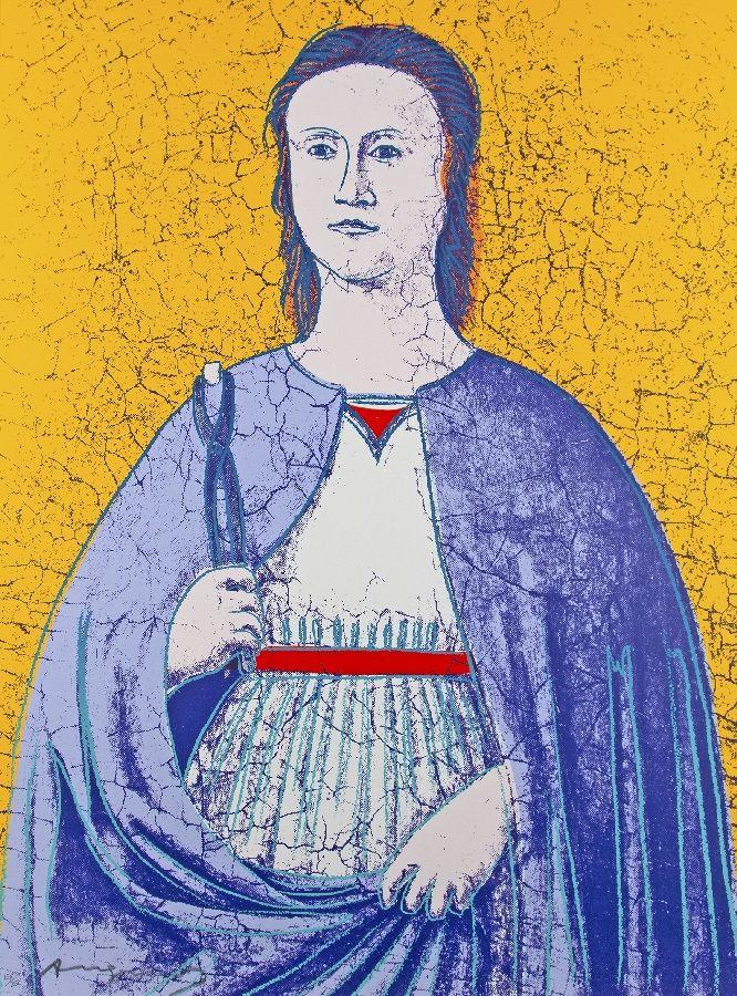 Andy Warhol, Saint Apollonia (Vier Variationen), Schätzpreis:	10.000 - 15.000 EUR, Zuschlagspreis:	17.000 EUR